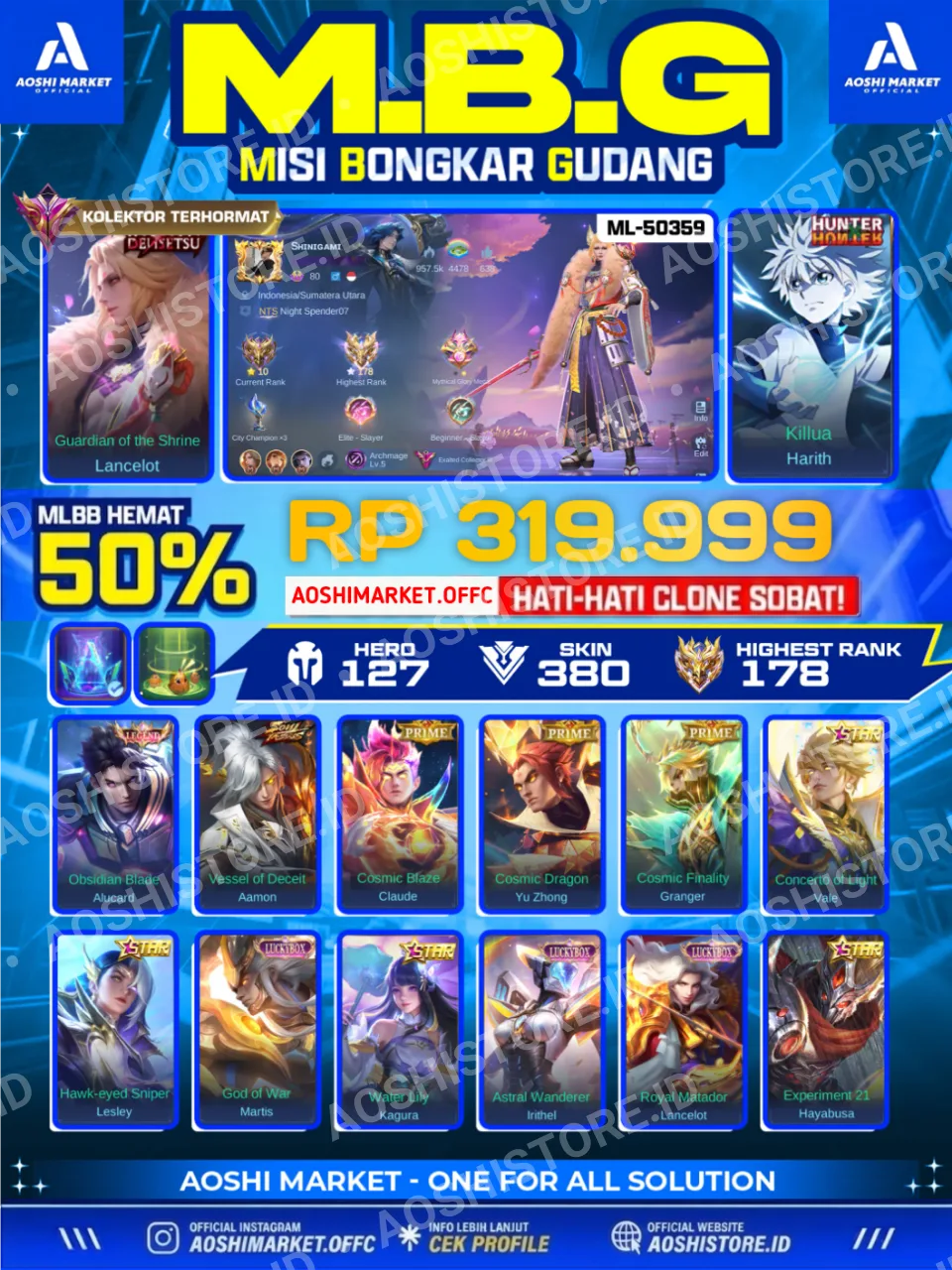 LANCELOT KHINSIN X HARITH HXH