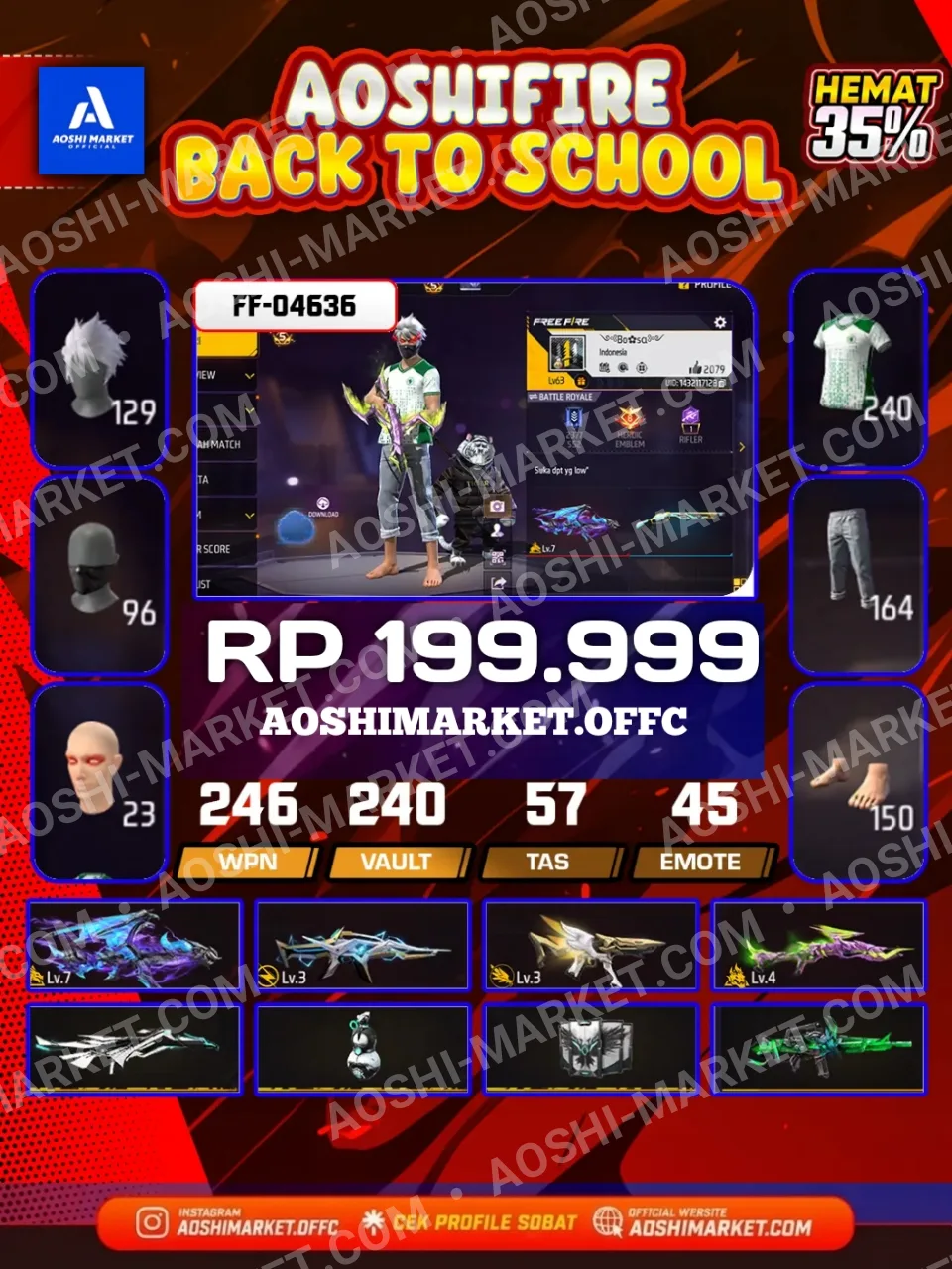 EVO AK47 7, EVO MP5 3, EVO XM8 3, EVO M1014 GREEN FLAME DRACO 4, SG 2 MAMBA, SG 2 TROPICAL PARROT