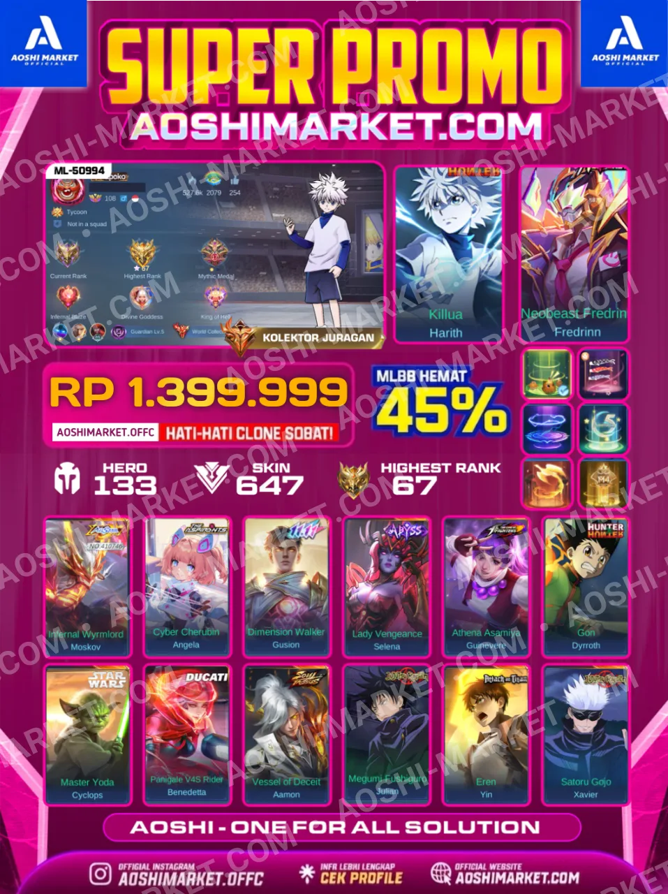 HARITH KILLUA X FREDRINN NEOBEAST