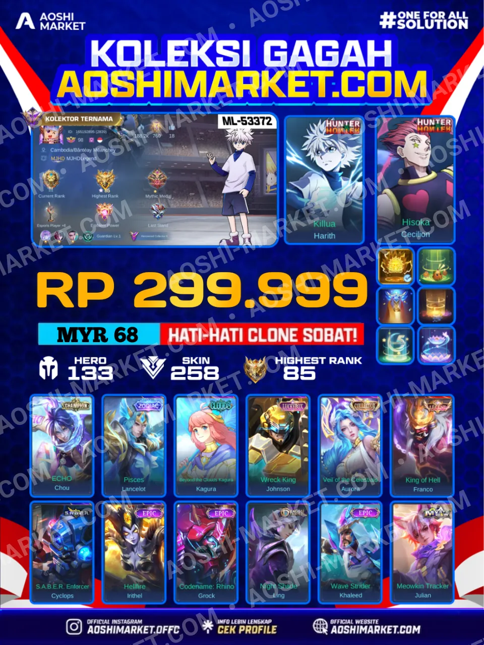 HARITH KILLUA X CECILION HISOKA